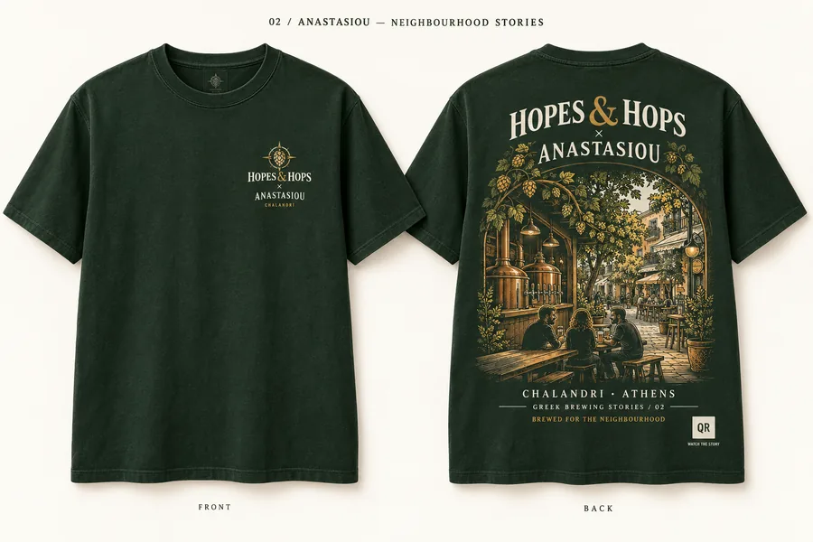 Anastasiou — Neighbourhood Stories shirt design mockup