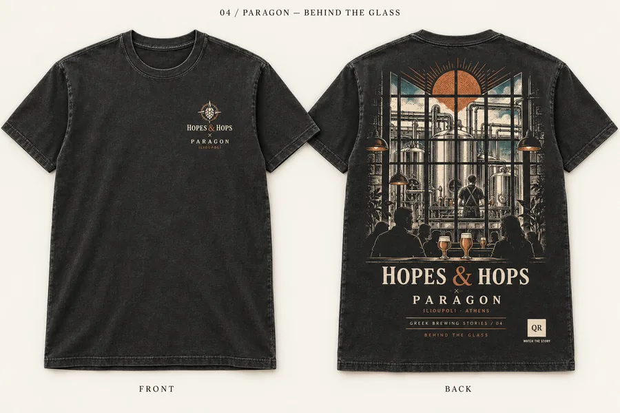 Paragon — Behind the Glass shirt design mockup